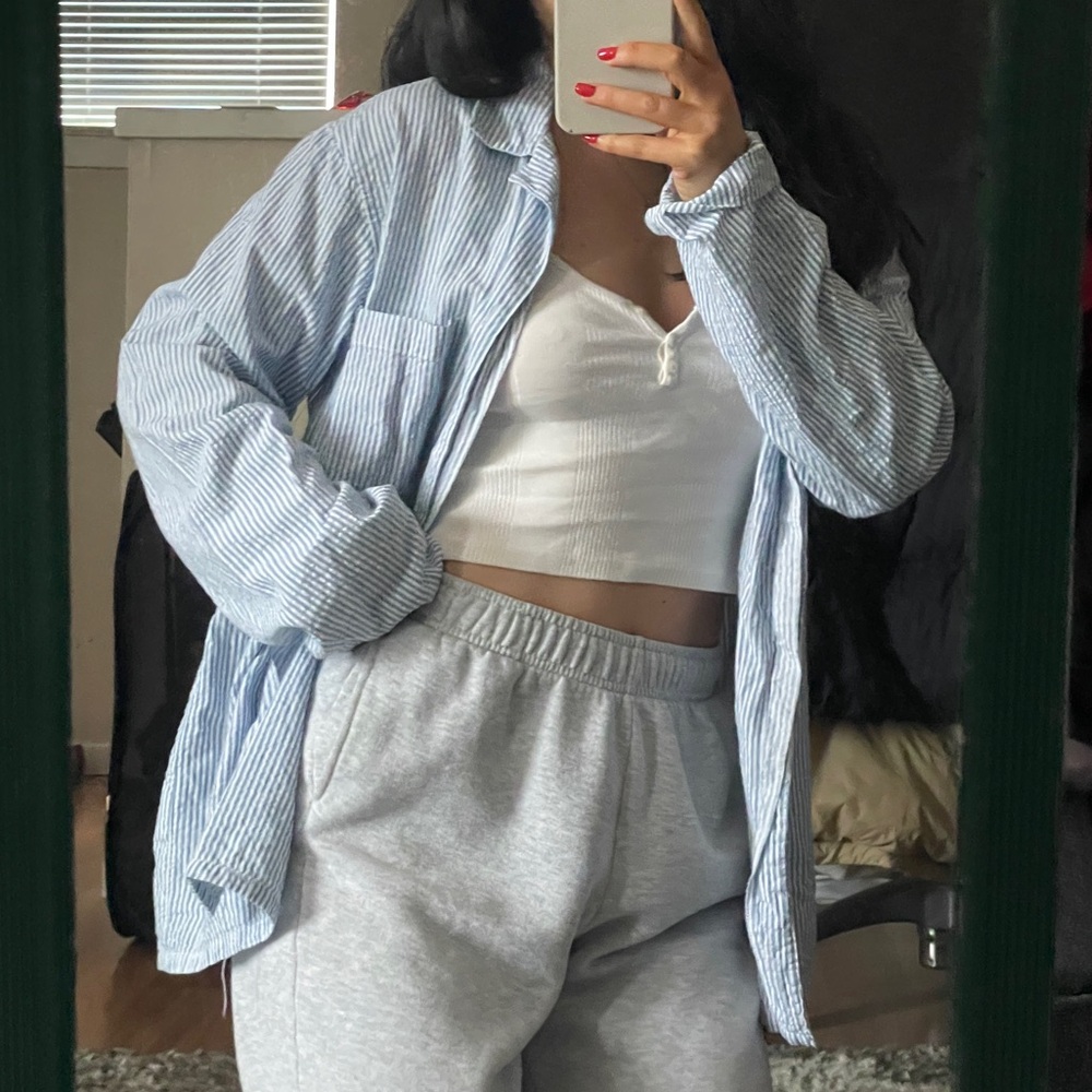 Striped button up - Picture 2 of 3